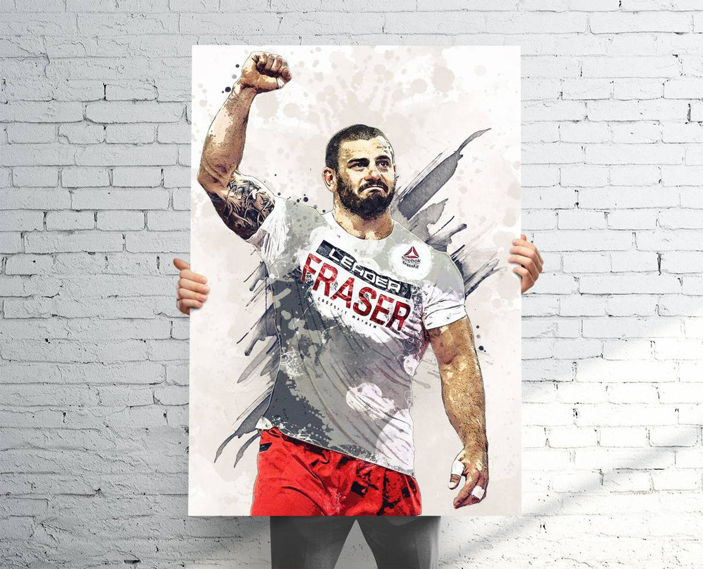Mat Fraser Crossfit Sports Art Print, Crossfit, Sports Decor – Poster | Canvas Wall Art Print