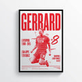 Steven Gerrard Liverpool Fc Legend Lfc Ynwa - Poster | Canvas Wall Art Print