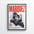Marc Marquez 2019 Bike Moto Gp Motorcycle Motorbike - Poster | Canvas Wall Art Print