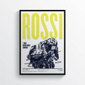 Valentino Rossi 2019 Moto Gp Motorcycle Motorbike Print - Poster | Canvas Wall Art Print