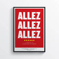 Allez Allez Allez Liverpool Fc Champions League Winners 2019 Lfc Ynwa - Poster | Canvas Wall Art Print