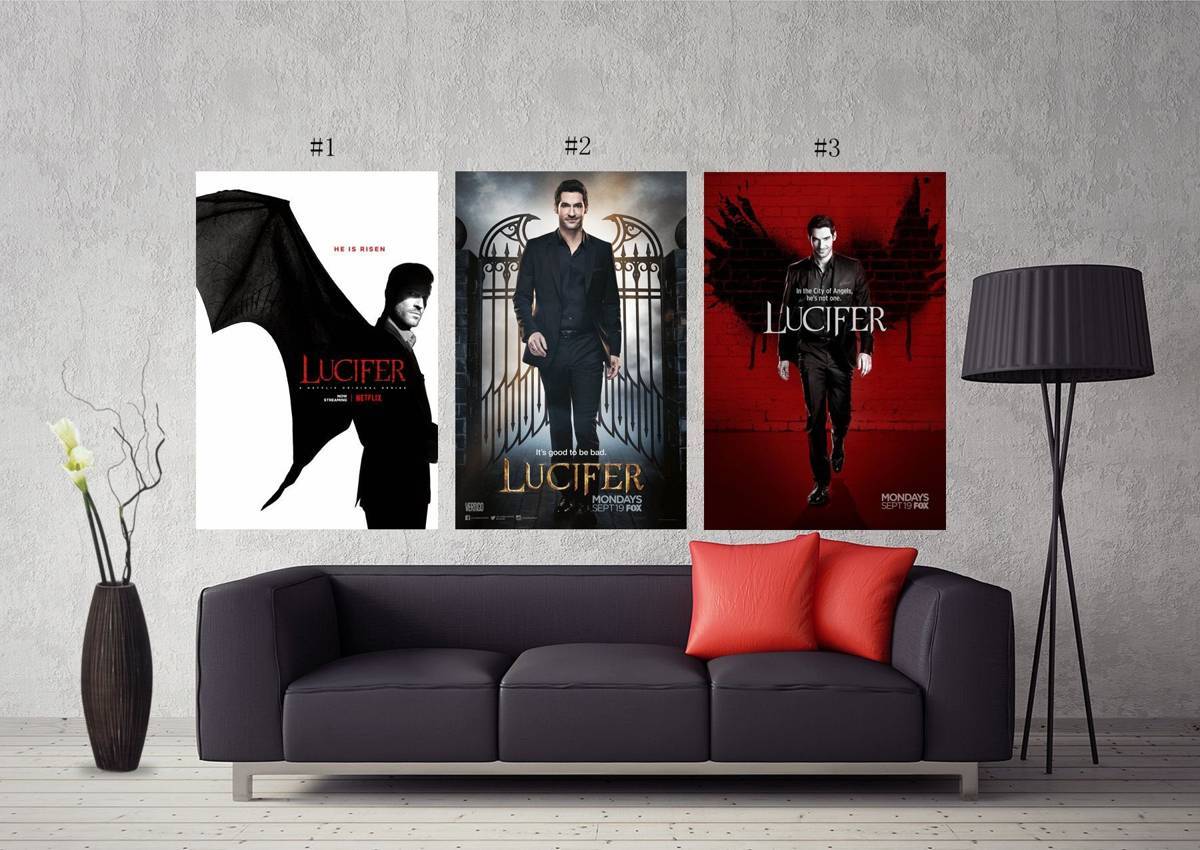 Lucifer - Tom Kapinos Tv Series Art #245 - Poster | Canvas Wall Art Print