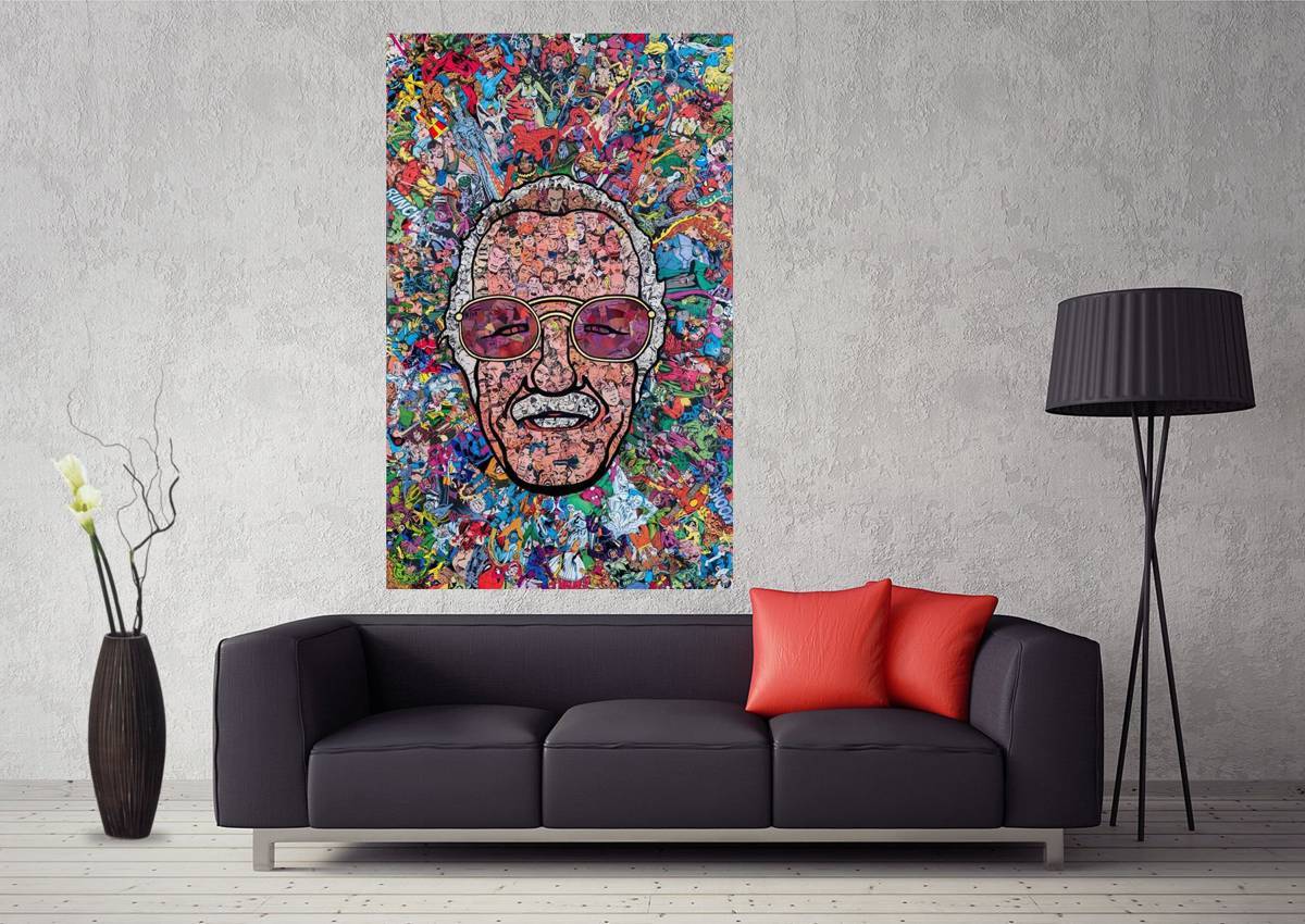 Superhero Stan Lee Marvel Comics Print Art #247 - Poster | Canvas Wall Art Print