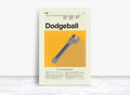 Dodgeball Mid-Century Modern Inspired Print - Poster | Canvas Wall Art Print