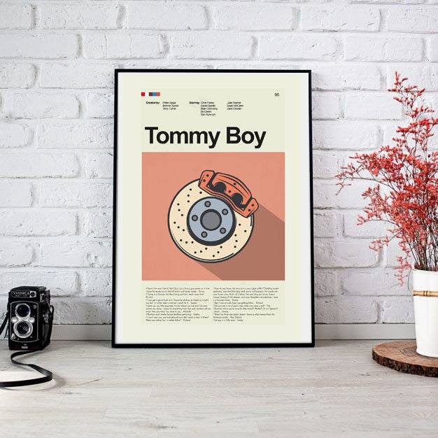 Tommy Boy Mid-Century Modern Inspired Print - Poster | Canvas Wall Art Print