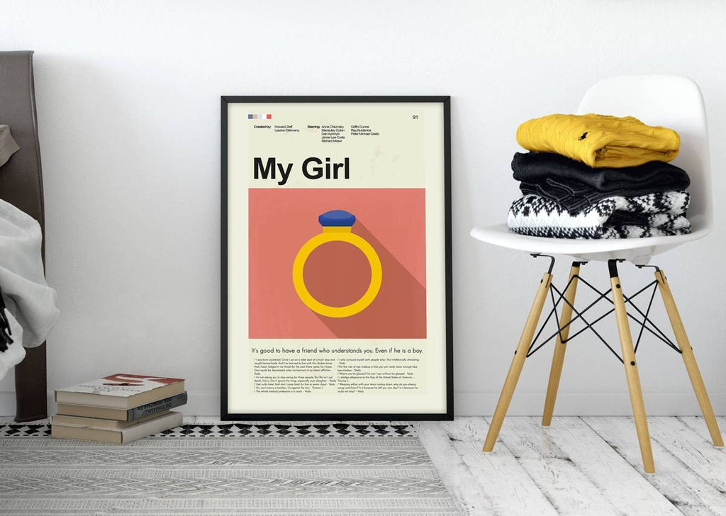 My Girl Mid-Century Modern Inspired Print - Poster | Canvas Wall Art Print