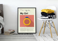 My Girl Mid-Century Modern Inspired Print - Poster | Canvas Wall Art Print