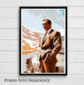 007 James Bond Sean Connery Illustration #7 - British Spy Film Movie - Poster | Canvas Wall Art Print