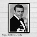 007 James Bond Sean Connery Illustration #10 - British Spy Film Movie - Poster | Canvas Wall Art Print