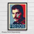 Freddie Mercury Of Queen Illustration #8 - Rock And Roll Music Icon - Poster | Canvas Wall Art Print