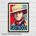 Clint Eastwood Man With No Name Illustration #8 - Cowboy Movie Western Film - Poster | Canvas Wall Art Print