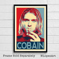 Kurt Cobain From Nirvana Illustration #3 - Rock And Roll Music Icon - Poster | Canvas Wall Art Print