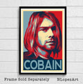Kurt Cobain From Nirvana Illustration #4 - Rock And Roll Music Icon - Poster | Canvas Wall Art Print