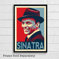 Frank Sinatra Illustration #2 - Music Icon Rat Pack Classic Hollywood - Poster | Canvas Wall Art Print