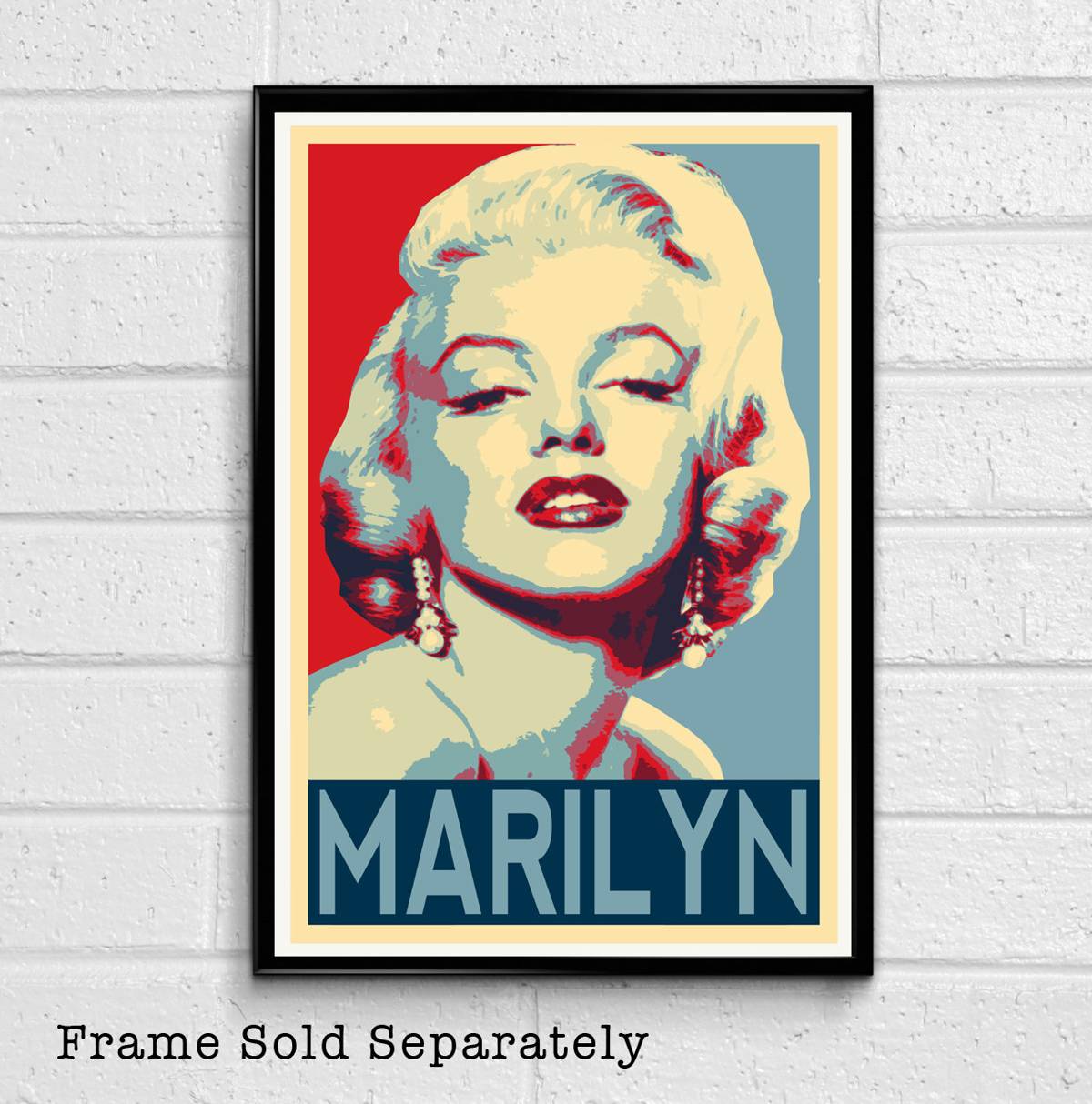 Marilyn Monroe Hollywood Icon Illustration #6 - - Poster | Canvas Wall Art Print