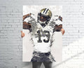 Michael Thomas New Orleans Saints Sports Art Print, Football, Sports Decor – Poster | Canvas Wall Art Print