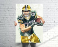 Jordy Nelson Green Bay Packers Sports Art Print, Football, Sports Decor – Poster | Canvas Wall Art Print