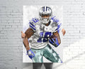 Amari Cooper Dallas Cowboys Sports Art Print, Football, Sports Decor – Poster | Canvas Wall Art Print