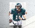 Carson Wentz Philadelphia Eagles (V1) Sports Art Print, Football, Sports Decor – Poster | Canvas Wall Art Print