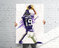 Adam Thielen Minnesota Vikings (V2) Sports Art Print, Football, Sports Decor – Poster | Canvas Wall Art Print