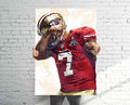 Colin Kaepernick San Francisco 49Ers Sports Art Print, Football, Sports Decor – Poster | Canvas Wall Art Print