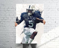 Daesean Hamilton Penn State Sports Art Print, Football, Sports Decor – Poster | Canvas Wall Art Print