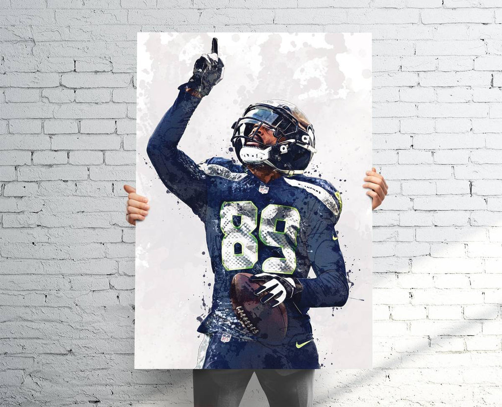 Doug Baldwin Seattle Seahawks Sports Art Print, Football, Sports Decor – Poster | Canvas Wall Art Print