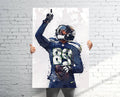 Doug Baldwin Seattle Seahawks Sports Art Print, Football, Sports Decor – Poster | Canvas Wall Art Print