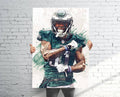 Jalen Mills Philadelphia Eagles Sports Art Print, Football, Sports Decor – Poster | Canvas Wall Art Print