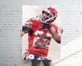 Marcus Peters Kansas City Chiefs Sports Art Print, Football, Sports Decor – Poster | Canvas Wall Art Print
