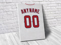 Los Angeles Angels Personalized Jersey Sports Art Print, Baseball Shirt, Sports Decor – Poster | Canvas Wall Art Print