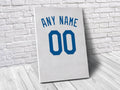Los Angeles Dodgers Personalized Jersey Sports Art Print, Baseball Shirt, Sports Decor – Poster | Canvas Wall Art Print