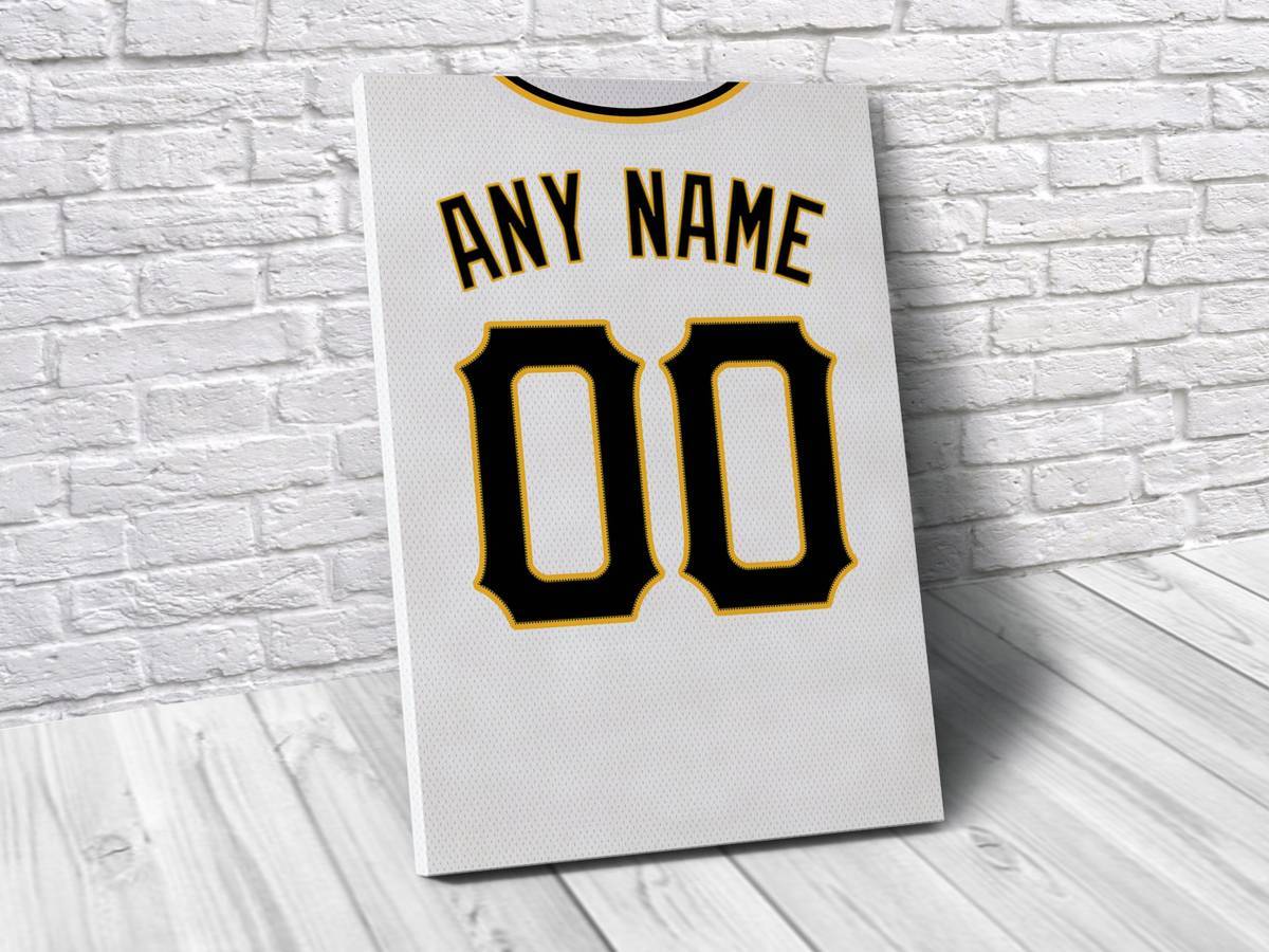 Pittsburgh Pirates Personalized Jersey Sports Art Print, Baseball Shirt, Sports Decor – Poster | Canvas Wall Art Print