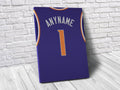 Phoenix Suns Personalized Jersey Sports Art Print, Basketball Shirt, Sports Decor – Poster | Canvas Wall Art Print