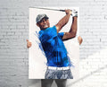Tiger Woods (V2) Sports Art Print, Pro Golf, Sports Decor – Poster | Canvas Wall Art Print