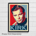 Captain James T. Kirk From Star Trek Illustration #3 - William Shatner Sci-Fi Film Movie - Poster | Canvas Wall Art Print