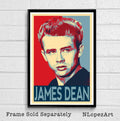 James Dean Illustration #4 - Classic Hollywood Icon Film Movie - Poster | Canvas Wall Art Print