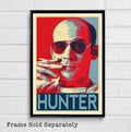 Hunter S. Thompson Illustration - 60'S Rebel Gonzo Author Fear And Loathing - Poster | Canvas Wall Art Print