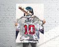 Chipper Jones Atlanta Braves Sports Art Print, Baseball, Sports Decor – Poster | Canvas Wall Art Print