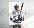 Christian Yelich Milwaukee Brewers Sports Art Print, Baseball, Sports Decor – Poster | Canvas Wall Art Print