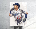 Cody Bellinger Los Angeles Dodgers Sports Art Print, Baseball, Sports Decor – Poster | Canvas Wall Art Print