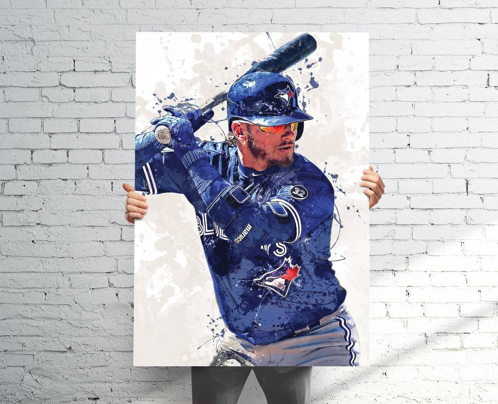 Josh Donaldson Toronto Blue Jays Sports Art Print, Baseball, Sports Decor – Poster | Canvas Wall Art Print