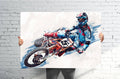 Ryan Dungey Motocross Sports Art Print, Motocross, Sports Decor – Poster | Canvas Wall Art Print