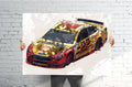 Joey Logano Nascar Sports Art Print, Nascar Racing, Sports Decor – Poster | Canvas Wall Art Print