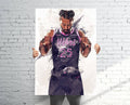 Derrick Rose Minnesota Timberwolves Sports Art Print, Basketball, Sports Decor – Poster | Canvas Wall Art Print