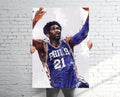 Joel Embiid Philadelphia 76Ers Sports Art Print, Basketball, Sports Decor – Poster | Canvas Wall Art Print