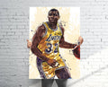 Magic Johnson Los Angeles Lakers (V2) Sports Art Print, Basketball, Sports Decor – Poster | Canvas Wall Art Print