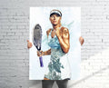 Maria Sharapova Tennis Sports Art Print, Tennis, Sports Decor – Poster | Canvas Wall Art Print