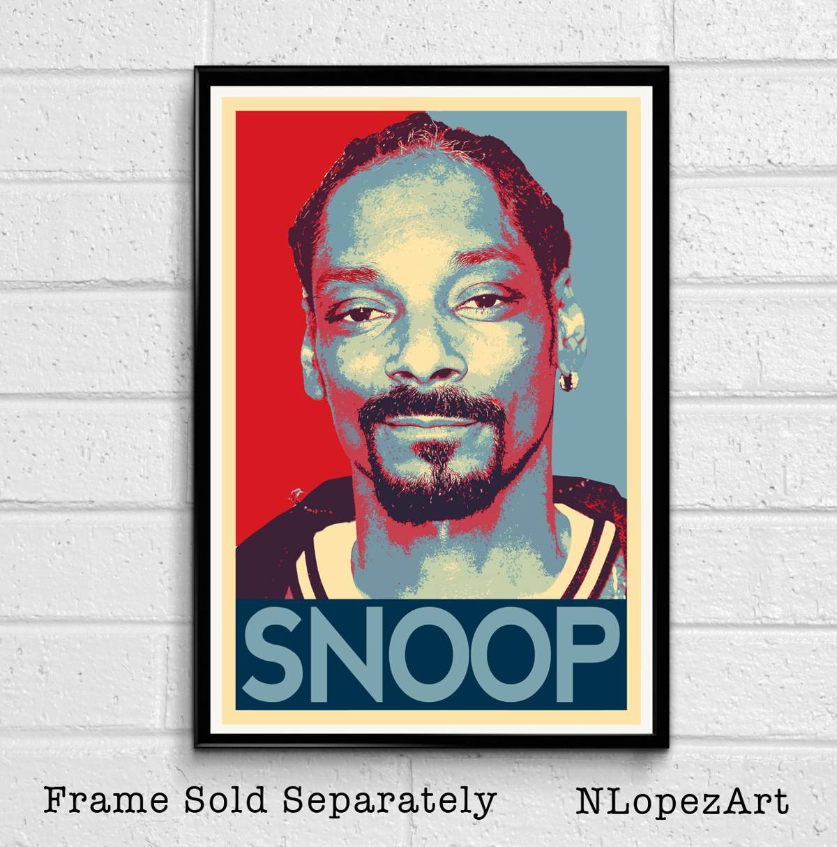 Snoop Dogg Illustration #3 - Rapper Musician Rap Hip Hop - Poster | Canvas Wall Art Print
