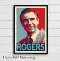 Mr Rogers Illustration - Pbs Television Icon Fred Rogers - Poster | Canvas Wall Art Print
